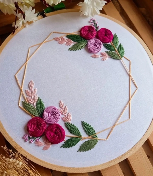 Candy Colors - Customized Embroidery Hoop Gift