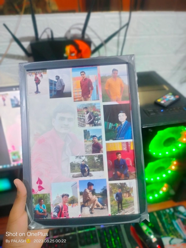 Customized Gift Best Friends Reel Photo Collage gift for Friends, BFF with Frame, Birthday Gift, Anniversary Gift Table (Multicolor, 1 Photo(s).  