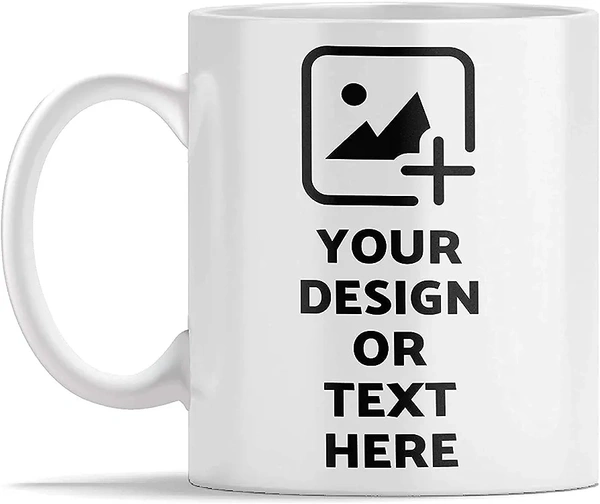 Personalized Photo Mugs - Black, White