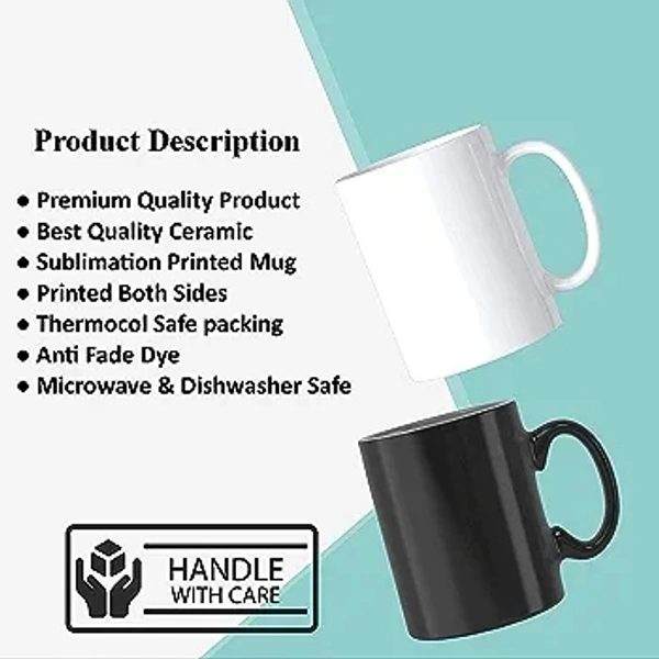 Personalized Photo Mugs - Black, White
