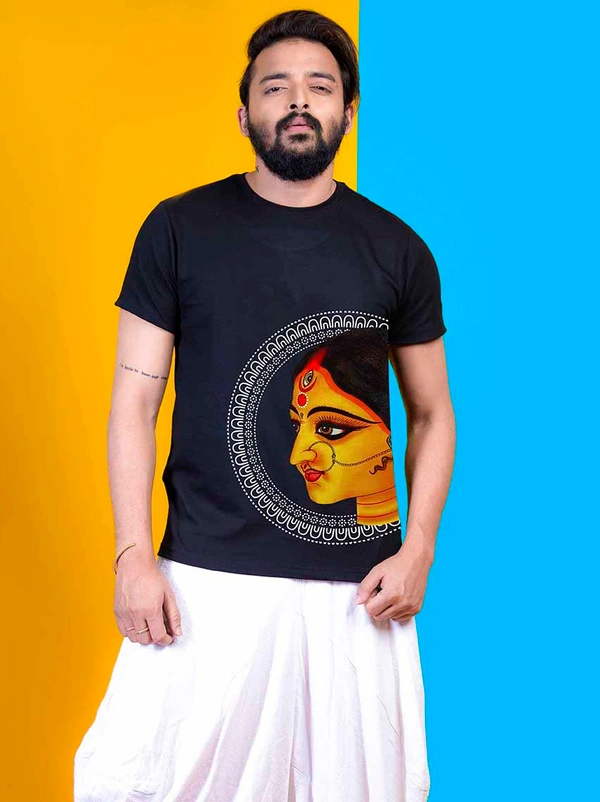 Customized Cotton T-Shirt for Men & Women | Personalized Round Neck Photo Print T-Shirt for Girl's/Boy's Size S,M,L,XL and XXL White