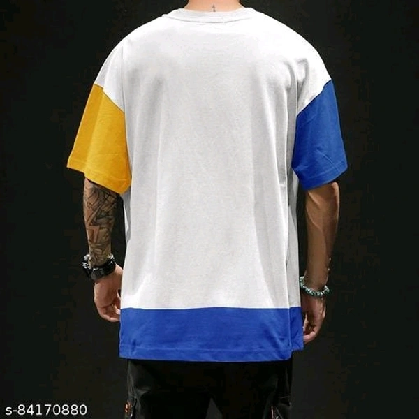 EyeBogler Men's Printed RoundNeck Navy Blue TshirtsName: EyeBogler Men's Printed RoundNeck Navy Blue TshirtsFabric: Cotton BlendSleeve Length: Three-Quarter SleevesPattern: PrintedNet Quantity (N): 1Sizes:M (Chest Size: 19 in, Length Size: 27 in) L (Chest Size: 20 in, Length Size: 27.5 in) XL (Chest Size: 21 in, Length Size: 28 in) This T Shirt is made using only the finest super c