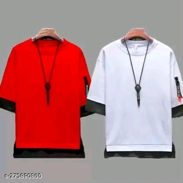 Catalog Name:*Stylish Retro Men Tshirts*Fabric: Cotton BlendSleeve Length: Three-Quarter SleevesPattern: SolidNet Quantity (N): 2Sizes:S (Chest Size: 36 in, Length Size: 26 in) M (Chest Size: 38 in, Length Size: 27 in) L (Chest Size: 40 in, Length Size: 28 in) XL (Chest Size: 42 in, Length Size: 29 in) Dispatch: 1 Day*Proof of Safe Delivery! Click to know on Safety Standards of Del