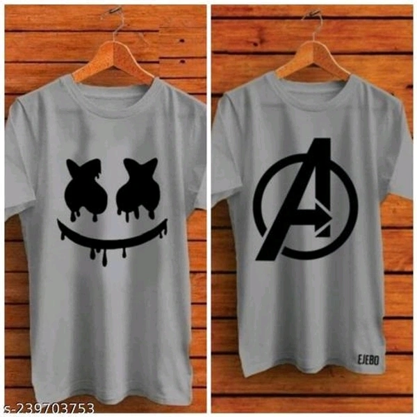 Stylish Designer Men TshirtsName: Stylish Designer Men TshirtsFabric: PolyesterSleeve Length: Short SleevesPattern: PrintedNet Quantity (N): 2Sizes:S (Chest Size: 36 in, Length Size: 26 in) M (Chest Size: 38 in, Length Size: 27 in) L (Chest Size: 40 in, Length Size: 28 in) XL (Chest Size: 42 in, Length Size: 29 in) XXL (Chest Size: 44 in, Length Size: 30 in) Country of Origin: Indi