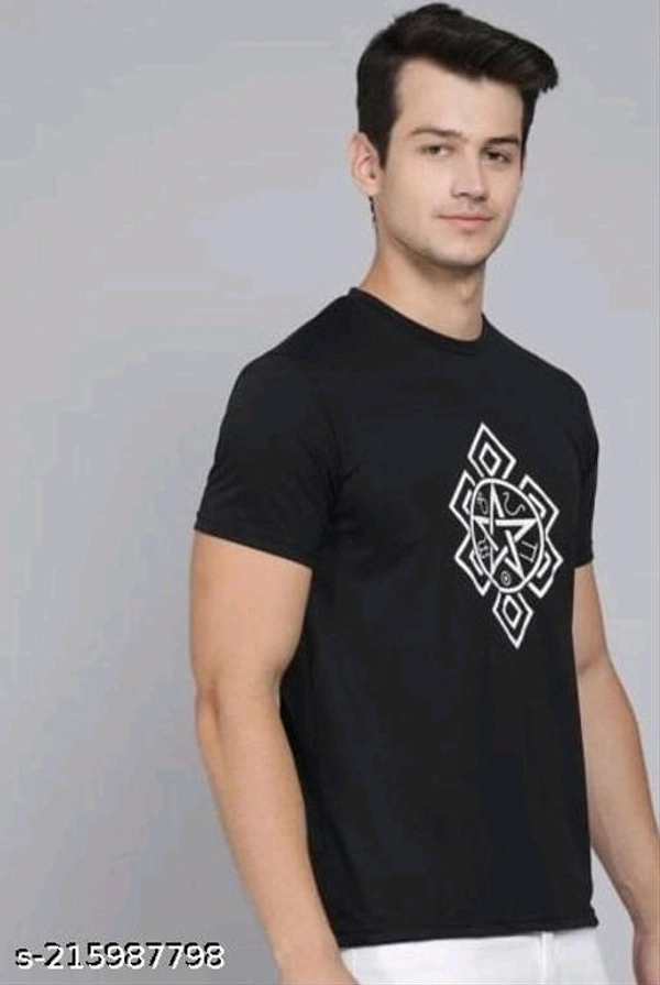 Best Selling Printed Half Sleeeves T shirt for man  (pack Of - 1)Name: Best Selling Printed Half Sleeeves T shirt for man  (pack Of - 1)Fabric: PolyesterSleeve Length: Short SleevesPattern: PrintedNet Quantity (N): 1Sizes:M (Chest Size: 38 in, Length Size: 27 in) L (Chest Size: 40 in, Length Size: 28 in) XL (Chest Size: 42 in, Length Size: 29 in) We deliver full high quality print 