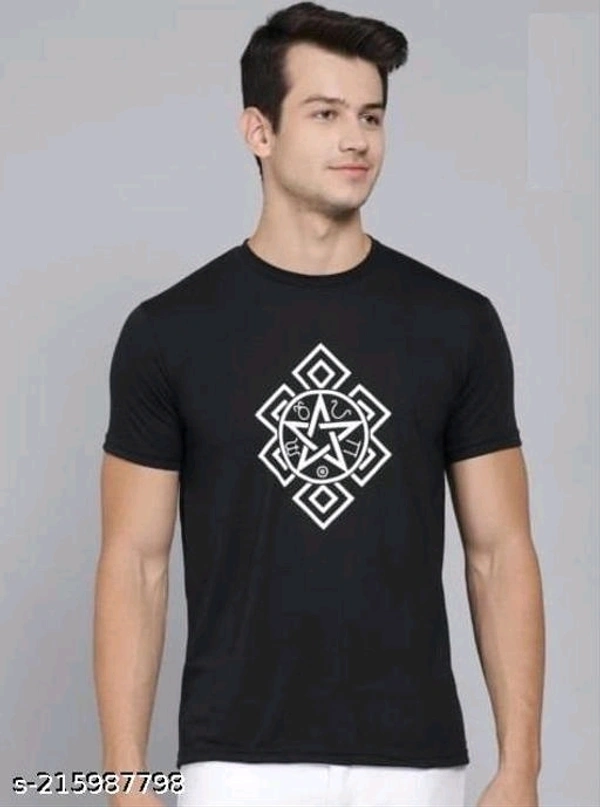 Best Selling Printed Half Sleeeves T shirt for man  (pack Of - 1)Name: Best Selling Printed Half Sleeeves T shirt for man  (pack Of - 1)Fabric: PolyesterSleeve Length: Short SleevesPattern: PrintedNet Quantity (N): 1Sizes:M (Chest Size: 38 in, Length Size: 27 in) L (Chest Size: 40 in, Length Size: 28 in) XL (Chest Size: 42 in, Length Size: 29 in) We deliver full high quality print 