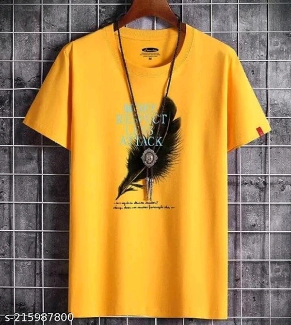 Best Selling Printed Half Sleeeves T shirt for man  (pack Of - 1)Name: Best Selling Printed Half Sleeeves T shirt for man  (pack Of - 1)Fabric: PolyesterSleeve Length: Short SleevesPattern: PrintedNet Quantity (N): 1Sizes:M (Chest Size: 38 in, Length Size: 27 in) L (Chest Size: 40 in, Length Size: 28 in) XL (Chest Size: 42 in, Length Size: 29 in) We deliver full high quality print 