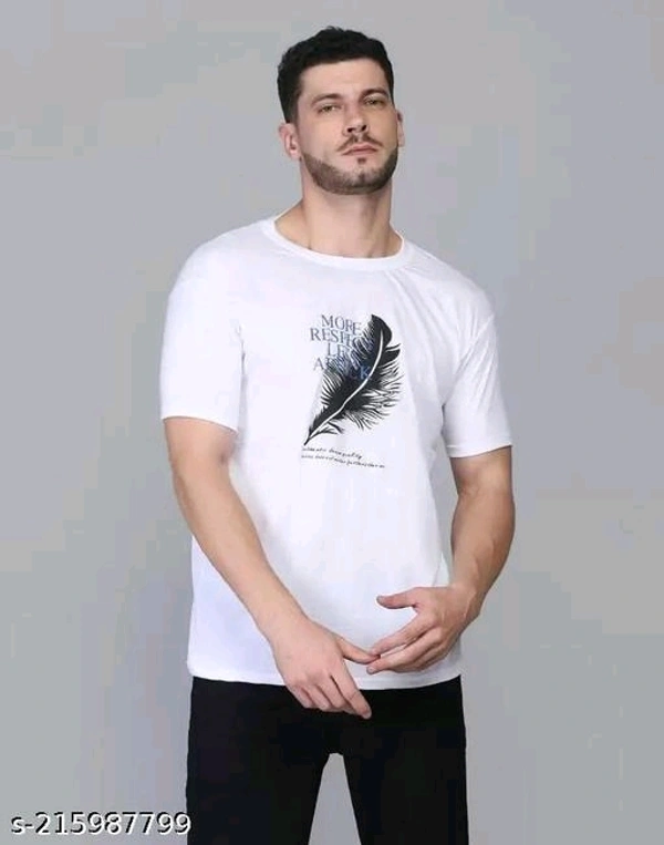 Best Selling Printed Half Sleeeves T shirt for man  (pack Of - 1)Name: Best Selling Printed Half Sleeeves T shirt for man  (pack Of - 1)Fabric: PolyesterSleeve Length: Short SleevesPattern: PrintedNet Quantity (N): 1Sizes:M (Chest Size: 38 in, Length Size: 27 in) L (Chest Size: 40 in, Length Size: 28 in) XL (Chest Size: 42 in, Length Size: 29 in) We deliver full high quality print 