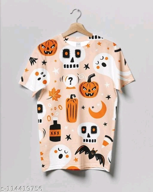 Men's Half Sleeve Printed Round neck TshirtName: Men's Half Sleeve Printed Round neck TshirtFabric: LycraSleeve Length: Short SleevesPattern: PrintedNet Quantity (N): 1Sizes:S, M (Chest Size: 39 in, Length Size: 27.5 in) L (Chest Size: 41 in, Length Size: 28.5 in) XL (Chest Size: 43 in, Length Size: 29 in) XXL1Country of Origin: India