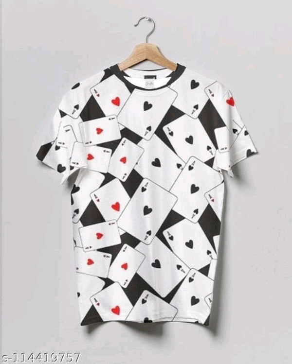Men's Half Sleeve Printed Round neck TshirtName: Men's Half Sleeve Printed Round neck TshirtFabric: LycraSleeve Length: Short SleevesPattern: PrintedNet Quantity (N): 1Sizes:S, M (Chest Size: 39 in, Length Size: 27.5 in) L (Chest Size: 41 in, Length Size: 28.5 in) XL (Chest Size: 43 in, Length Size: 29 in) XXL1Country of Origin: India