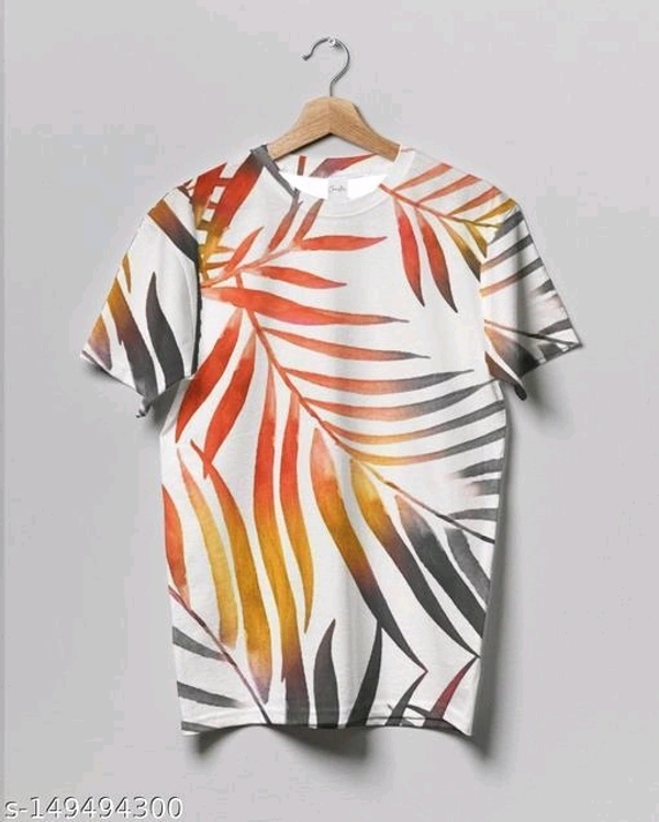 Men's Half Sleeve Printed Round neck TshirtName: Men's Half Sleeve Printed Round neck TshirtFabric: LycraSleeve Length: Short SleevesPattern: PrintedNet Quantity (N): 1Sizes:S, M (Chest Size: 39 in, Length Size: 27.5 in) L (Chest Size: 41 in, Length Size: 28.5 in) XL (Chest Size: 43 in, Length Size: 29 in) XXL1Country of Origin: India