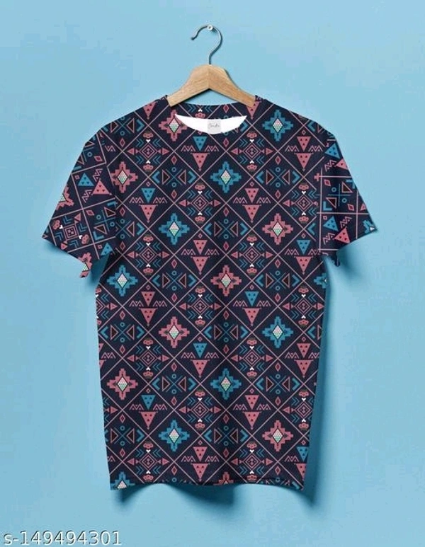 Men's Half Sleeve Printed Round neck TshirtName: Men's Half Sleeve Printed Round neck TshirtFabric: LycraSleeve Length: Short SleevesPattern: PrintedNet Quantity (N): 1Sizes:S, M (Chest Size: 39 in, Length Size: 27.5 in) L (Chest Size: 41 in, Length Size: 28.5 in) XL (Chest Size: 43 in, Length Size: 29 in) XXL1Country of Origin: India