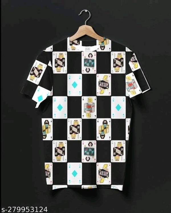 Men's Half Sleeve Printed Round neck TshirtName: Men's Half Sleeve Printed Round neck TshirtFabric: LycraSleeve Length: Short SleevesPattern: PrintedNet Quantity (N): 1Sizes:S, M (Chest Size: 39 in, Length Size: 27.5 in) L (Chest Size: 41 in, Length Size: 28.5 in) XL (Chest Size: 43 in, Length Size: 29 in) XXL1Country of Origin: India