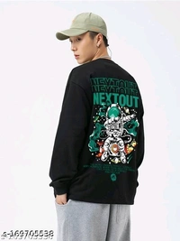 JUMP CUTS Men's Printed Round Black Treading TshirtsName: JUMP CUTS Men's Printed Round Black Treading TshirtsFabric: Cotton BlendSleeve Length: Long SleevesPattern: PrintedNet Quantity (N): 1Sizes:S, M, L, XLCountry of Origin: India