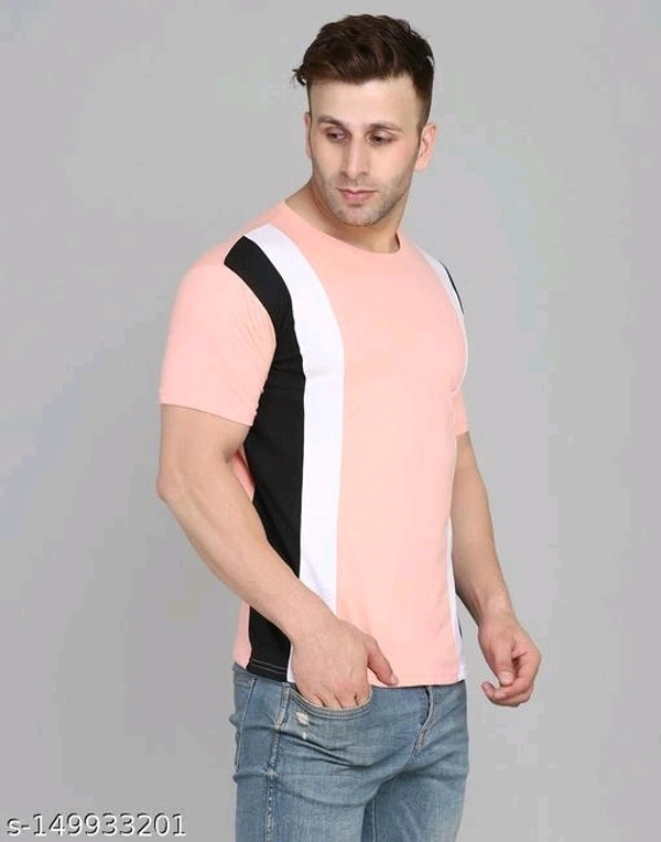 SWIFTLY Men's Pure Cotton 2 Panel Round Neck Half Sleeve T-shirtName: SWIFTLY Men's Pure Cotton 2 Panel Round Neck Half Sleeve T-shirtFabric: CottonSleeve Length: Short SleevesPattern: ColorblockedNet Quantity (N): 1Sizes:S (Chest Size: 38 in, Length Size: 26 in) M (Chest Size: 40 in, Length Size: 27 in) L (Chest Size: 42 in, Length Size: 27.5 in) XL (Chest Size: 44 in, Length Size
