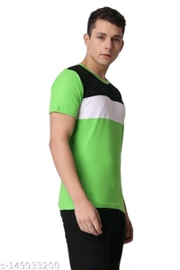 SWIFTLY Men's Pure Cotton 2 Panel Round Neck Half Sleeve T-shirtName: SWIFTLY Men's Pure Cotton 2 Panel Round Neck Half Sleeve T-shirtFabric: CottonSleeve Length: Short SleevesPattern: ColorblockedNet Quantity (N): 1Sizes:S (Chest Size: 38 in, Length Size: 26 in) M (Chest Size: 40 in, Length Size: 27 in) L (Chest Size: 42 in, Length Size: 27.5 in) XL (Chest Size: 44 in, Length Size