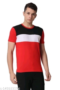 SWIFTLY Men's Pure Cotton 2 Panel Round Neck Half Sleeve T-shirtName: SWIFTLY Men's Pure Cotton 2 Panel Round Neck Half Sleeve T-shirtFabric: CottonSleeve Length: Short SleevesPattern: ColorblockedNet Quantity (N): 1Sizes:S (Chest Size: 38 in, Length Size: 26 in) M (Chest Size: 40 in, Length Size: 27 in) L (Chest Size: 42 in, Length Size: 27.5 in) XL (Chest Size: 44 in, Length Size