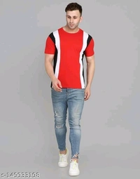 SWIFTLY Men's Pure Cotton 2 Panel Round Neck Half Sleeve T-shirtName: SWIFTLY Men's Pure Cotton 2 Panel Round Neck Half Sleeve T-shirtFabric: CottonSleeve Length: Short SleevesPattern: ColorblockedNet Quantity (N): 1Sizes:S (Chest Size: 38 in, Length Size: 26 in) M (Chest Size: 40 in, Length Size: 27 in) L (Chest Size: 42 in, Length Size: 27.5 in) XL (Chest Size: 44 in, Length Size