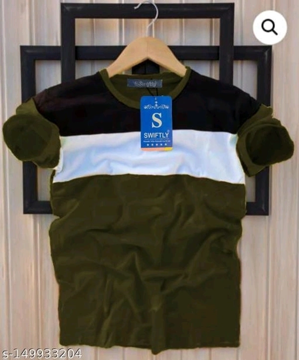 SWIFTLY Men's Pure Cotton 2 Panel Round Neck Half Sleeve T-shirtName: SWIFTLY Men's Pure Cotton 2 Panel Round Neck Half Sleeve T-shirtFabric: CottonSleeve Length: Short SleevesPattern: ColorblockedNet Quantity (N): 1Sizes:S (Chest Size: 38 in, Length Size: 26 in) M (Chest Size: 40 in, Length Size: 27 in) L (Chest Size: 42 in, Length Size: 27.5 in) XL (Chest Size: 44 in, Length Size