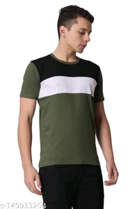 SWIFTLY Men's Pure Cotton 2 Panel Round Neck Half Sleeve T-shirtName: SWIFTLY Men's Pure Cotton 2 Panel Round Neck Half Sleeve T-shirtFabric: CottonSleeve Length: Short SleevesPattern: ColorblockedNet Quantity (N): 1Sizes:S (Chest Size: 38 in, Length Size: 26 in) M (Chest Size: 40 in, Length Size: 27 in) L (Chest Size: 42 in, Length Size: 27.5 in) XL (Chest Size: 44 in, Length Size