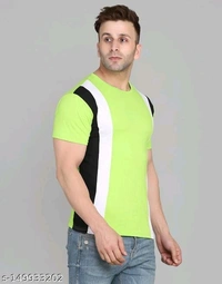 SWIFTLY Men's Pure Cotton 2 Panel Round Neck Half Sleeve T-shirtName: SWIFTLY Men's Pure Cotton 2 Panel Round Neck Half Sleeve T-shirtFabric: CottonSleeve Length: Short SleevesPattern: ColorblockedNet Quantity (N): 1Sizes:S (Chest Size: 38 in, Length Size: 26 in) M (Chest Size: 40 in, Length Size: 27 in) L (Chest Size: 42 in, Length Size: 27.5 in) XL (Chest Size: 44 in, Length Size