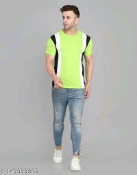 SWIFTLY Men's Pure Cotton 2 Panel Round Neck Half Sleeve T-shirtName: SWIFTLY Men's Pure Cotton 2 Panel Round Neck Half Sleeve T-shirtFabric: CottonSleeve Length: Short SleevesPattern: ColorblockedNet Quantity (N): 1Sizes:S (Chest Size: 38 in, Length Size: 26 in) M (Chest Size: 40 in, Length Size: 27 in) L (Chest Size: 42 in, Length Size: 27.5 in) XL (Chest Size: 44 in, Length Size