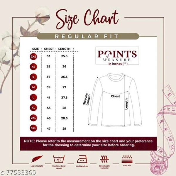 Men's Round Neck Full Sleeves Regular Fit Printed Red T-ShirtName: Men's Round Neck Full Sleeves Regular Fit Printed Red T-ShirtFabric: CottonSleeve Length: Long SleevesPattern: PrintedNet Quantity (N): 1Sizes:S (Chest Size: 18 in, Length Size: 26.5 in) M (Chest Size: 19 in, Length Size: 27 in) Durable stitch and quality finish. This t-shirt is stitched for higher durability using 