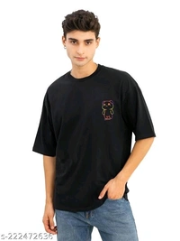 JUMP CUTS Men's Printed Round Black Treading TshirtName: JUMP CUTS Men's Printed Round Black Treading TshirtFabric: Cotton BlendSleeve Length: Short SleevesPattern: PrintedNet Quantity (N): 1Sizes:S, M, L, XLCountry of Origin: India