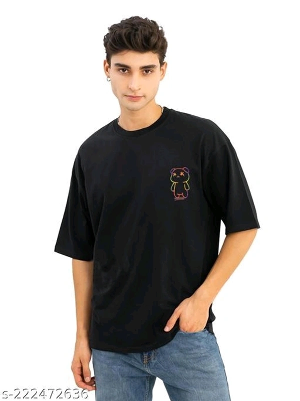 JUMP CUTS Men's Printed Round Black Treading TshirtName: JUMP CUTS Men's Printed Round Black Treading TshirtFabric: Cotton BlendSleeve Length: Short SleevesPattern: PrintedNet Quantity (N): 1Sizes:S, M, L, XLCountry of Origin: India
