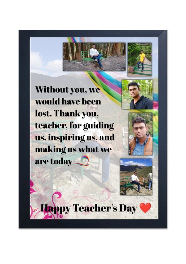 Teacher Day Special Photo Frame   