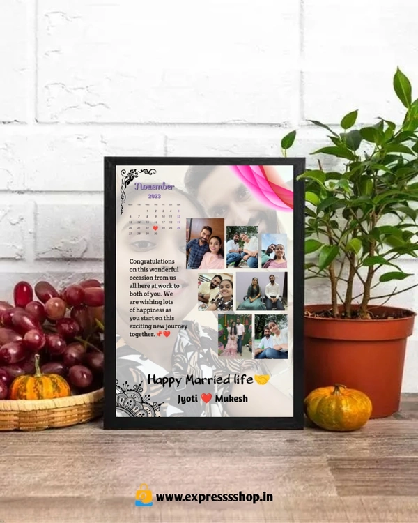 Customized Gift Best Friends Reel Photo Collage gift for Friends, BFF with Frame, Birthday Gift, Anniversary Gift Table (Multicolor, 1 Photo(s).  