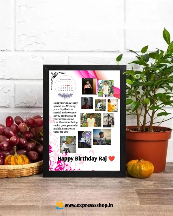 Customized Gift Best Friends Reel Photo Collage gift for Friends, BFF with Frame, Birthday Gift, Anniversary Gift Table (Multicolor, 1 Photo(s).  