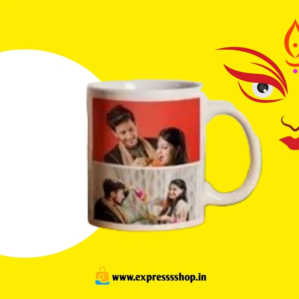 Personalised Photo White Coffee Mug with Photo Keychain for Dad Papa Boss 325 ML*