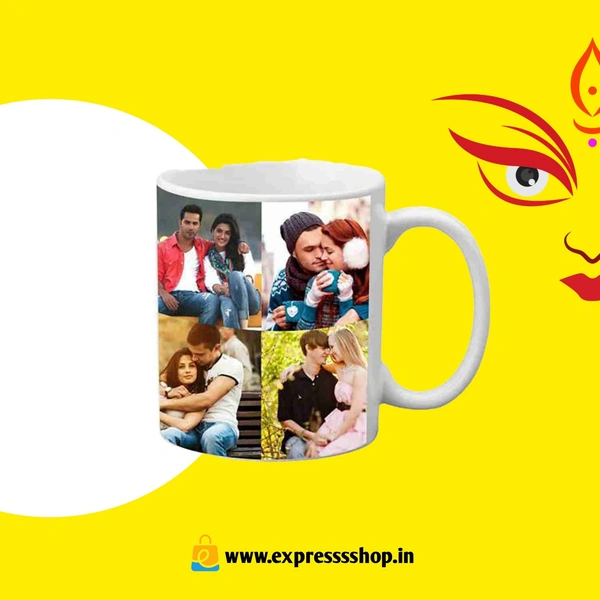 Personalised Photo White Coffee Mug with Photo Keychain for Dad Papa Boss 325 ML*