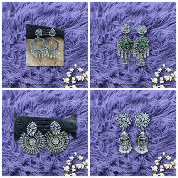 Express Jwellery  Add a touch of elegance to your look with these stunning silver earrings. 💎✨#silverearrings #elegance #jewelry #accessories