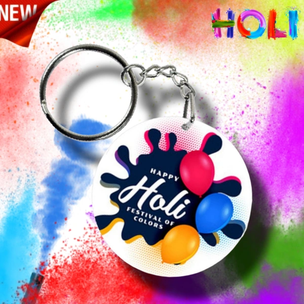 Holi Special Keychain For Gift 🎁