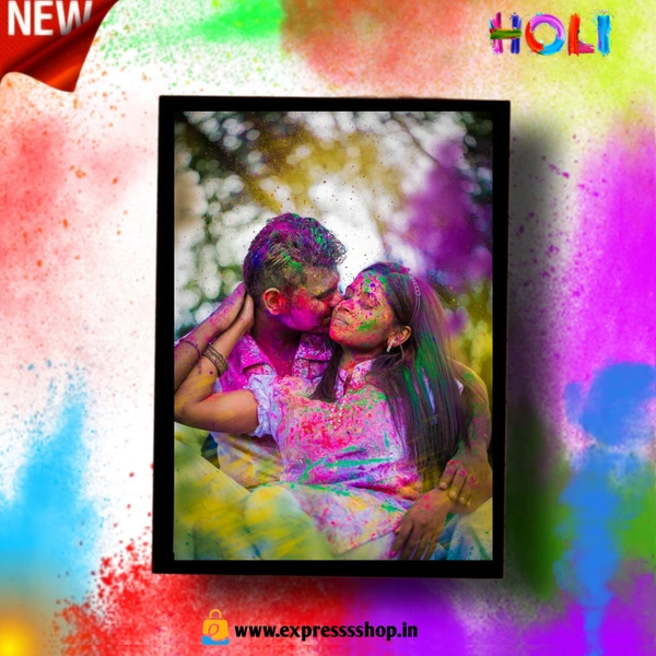 Holi Special Customized Photo Frame's A4 Size ❤️