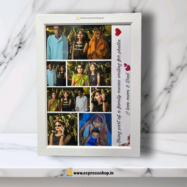 Customized Photo Frame's For Special One . Best Gift 🎁 A4/A3/A3+ More Size's  White Frame  - A4
