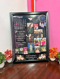 Express Shop  Customized A3 Size Photo Frame , Happy Birthday , Anniversary & More Gifts For Special One 🎉 12*18 - Black