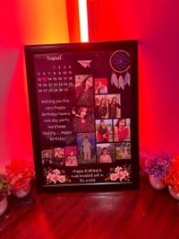 Express Shop  Customized A3 Size Photo Frame , Happy Birthday , Anniversary & More Gifts For Special One 🎉 12*18 - Black
