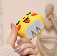 Express Shop  iPhone Charger Cover For 18W/20W | Cartoon Character 3D Design Poke Pichachu Cable Protector (Yellow) - Android