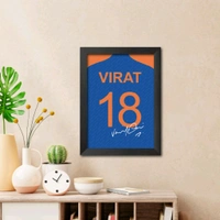 Express Shop  Virat Kohli T20 Worldcup Jersey Poster FRAME  - A3