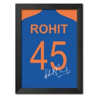 Rohit Sharma T20 Worldcup Jersey Poster Framed Painting - A4