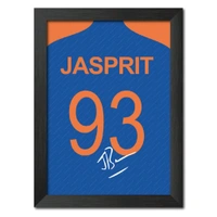 Express Shop  Jasprit Bumrah T20 Worldcup Jersey Poster Framed Painting - A3