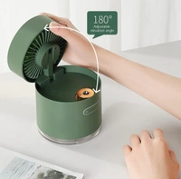 Express Shop Mini Desktop Cooling Fan, Automatic Shaking Head Rotating Spray humidifier Fan Water Cooling Small Fan Desktop Mini air Conditioning Fan with Small Water Tank (Battery Not Include)