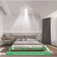Express Shop  40W LED Ceiling Fan Remote Control volt 85v/265v Standard Socket Three Lighting Modes Six Fan Blades Three Mode Speeds