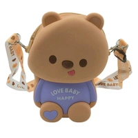 1216 Cute Cartoon Girls' Backpack, Shoulder Bag / Purse, Portable, Mini Silicone Handbag Girls, Children's Bag / Purse for Girls Women, Gift Girls Bag Accessories (1 Pc) 