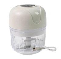 Wireless USB Rechargeable Mini Electric Garlic Machine / Chopper, Food Processor For Garlic, Ginger, Onion, Vegetable, Meat, Nuts Stainless Steel Blades (250 Ml)