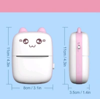 Mini Printer, Mobile Phone Bluetooth Connection Wireless Mini Thermal Printer with Android or iOS APP for Pictures, Portable Smart Printer, Contains 1 Rolls Thermal Paper, with Fast Paper Output for Photo Image