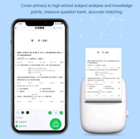 Mini Printer, Mobile Phone Bluetooth Connection Wireless Mini Thermal Printer with Android or iOS APP for Pictures, Portable Smart Printer, Contains 1 Rolls Thermal Paper, with Fast Paper Output for Photo Image